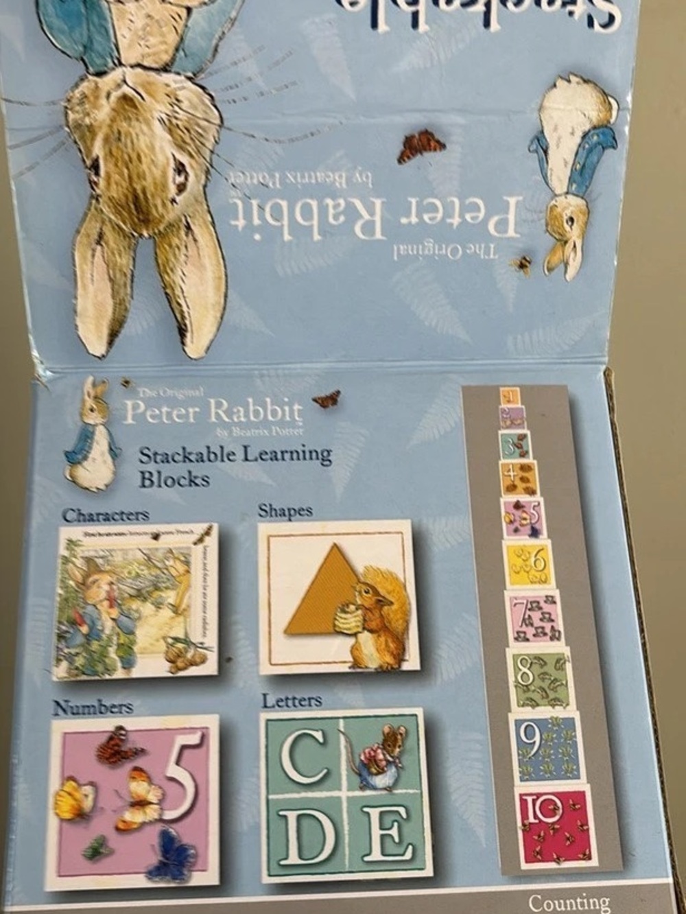 Peter Rabbit Stackable Learning Blocks Learning Blocks Multicolor Like New - Picture 5 of 6